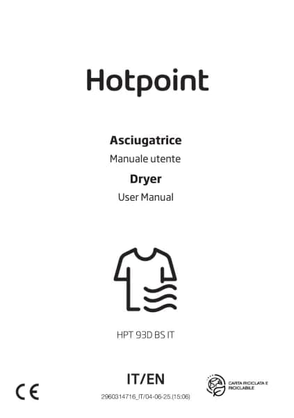Hotpoint HPT 93D BS IT