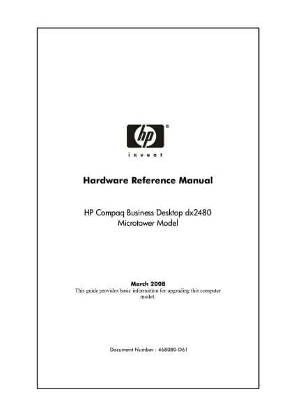HP Compaq dx2480