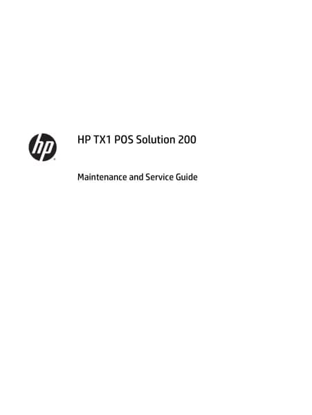 HP TX1 POS Solution 200