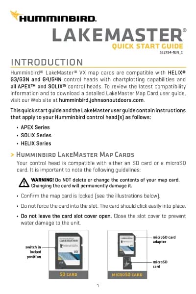 Humminbird LakeMaster Premium Manitoba V2