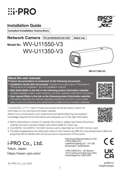 I-PRO WV-U11350-V3