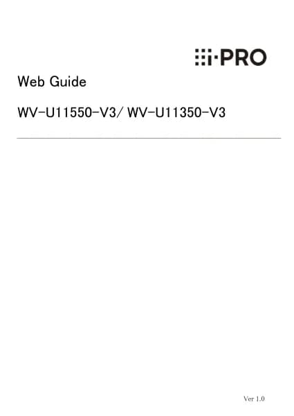 I-PRO WV-U11550-V3