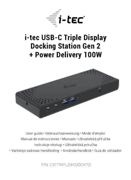 I-Tec C31TRIPLE4KDOCKPD