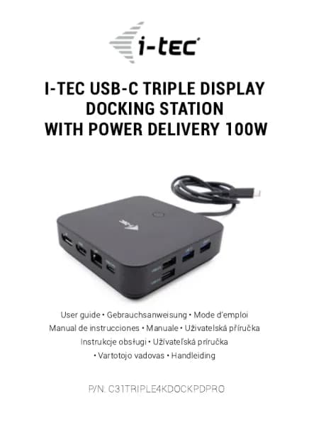 I-Tec C31TRIPLE4KDOCKPDPRO