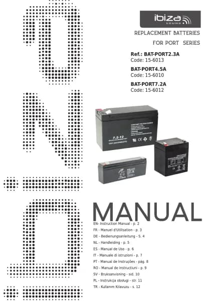 Ibiza Sound BAT-PORT4.5A