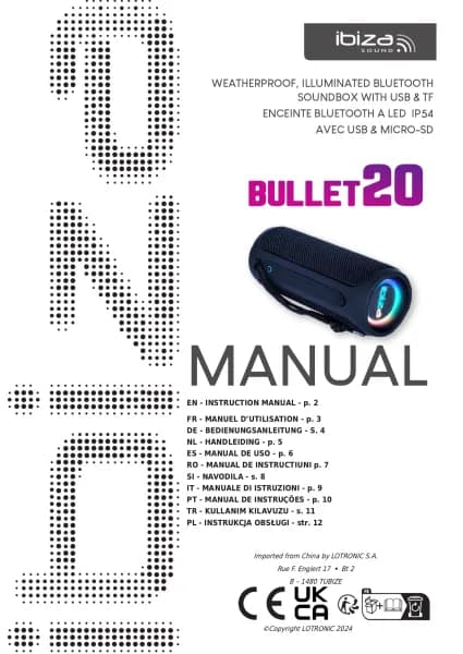 Ibiza Sound BULLET20