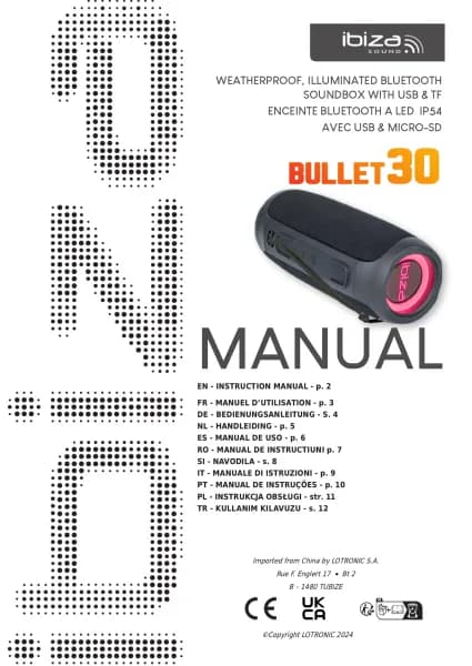 Ibiza Sound BULLET30