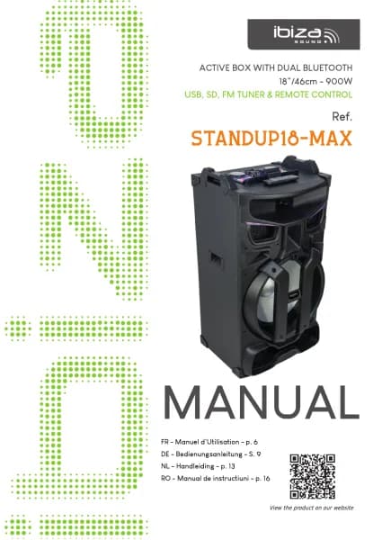 Ibiza Sound STANDUP18-MAX