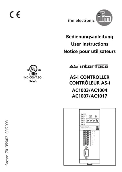 IFM AC1007