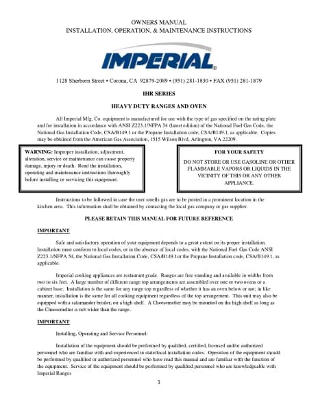 Imperial IHR-6-P