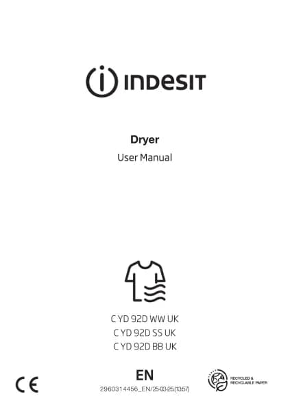 Indesit C YD 92D SS UK