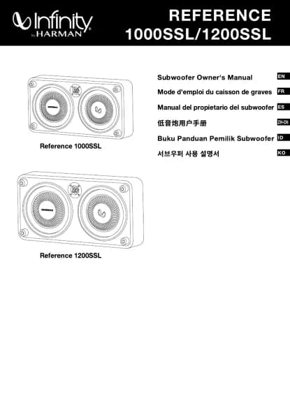 Infinity Reference 1000SSL