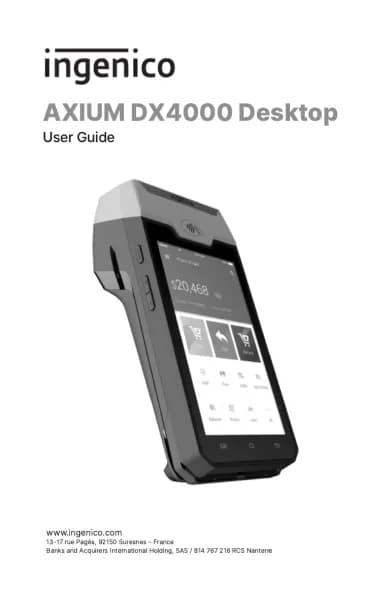 Ingenico AXIUM DX4000 Desktop