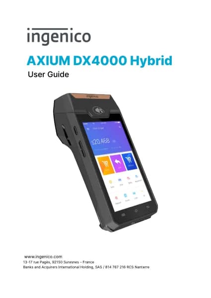 Ingenico AXIUM DX4000 Hybrid