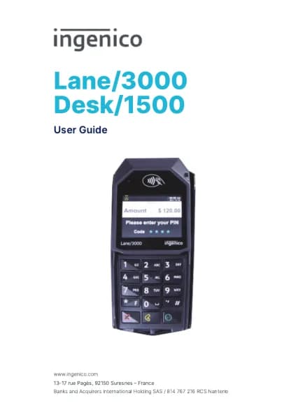 Ingenico Lane/3000