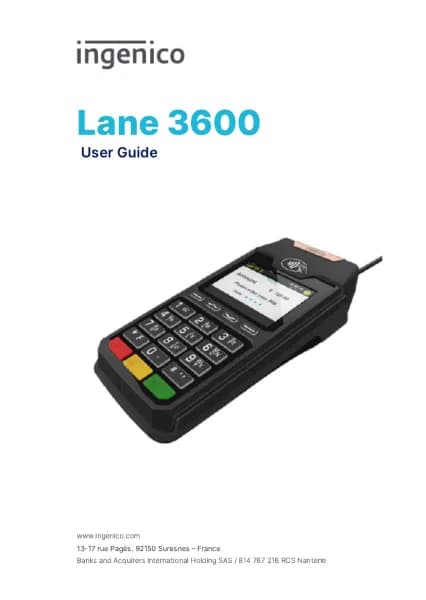 Ingenico Lane 3600