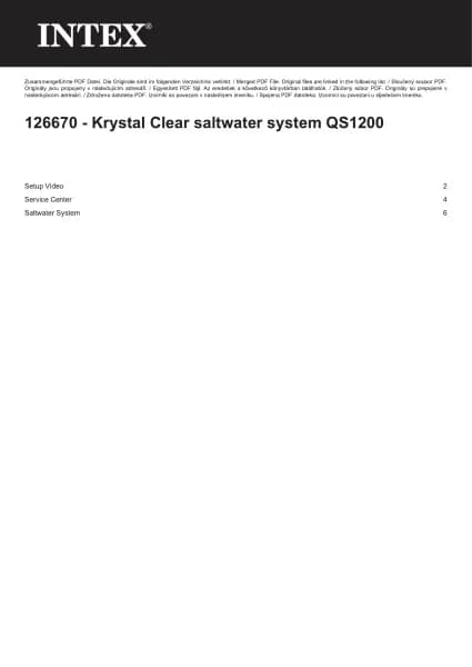 Intex Krystal Clear QS1200