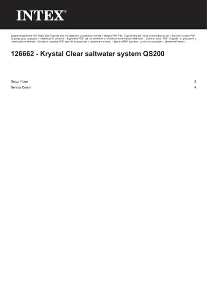 Intex Krystal Clear QS200