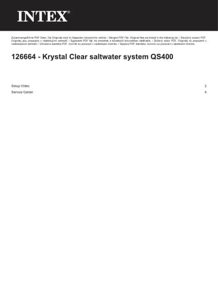 Intex Krystal Clear QS400