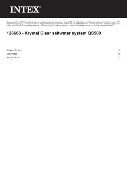 Intex Krystal Clear QS500