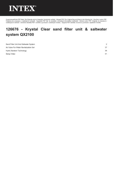 Intex Krystal Clear QX2100