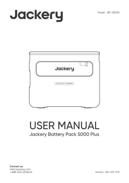 Jackery Battery Pack 5000 Plus
