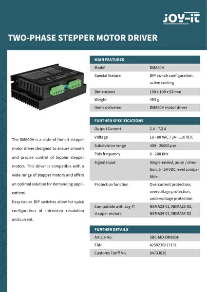 Joy-it SBC-MD-DM860H