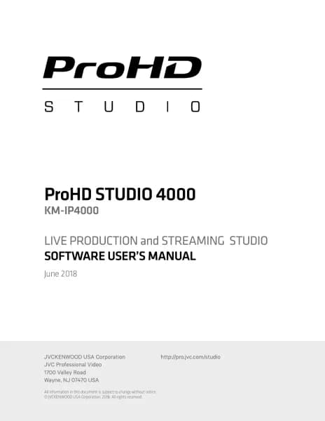 JVC ProHD STUDIO 4000