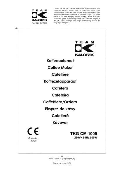 Kalorik TKG CM 1009