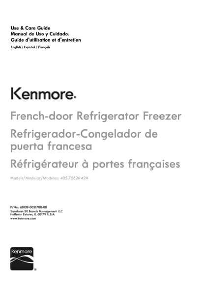 Kenmore 75625