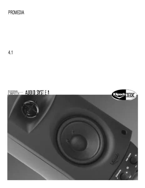 Klipsch ProMedia 4.1