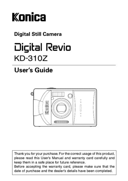 Konica Minolta Revio KD-310Z