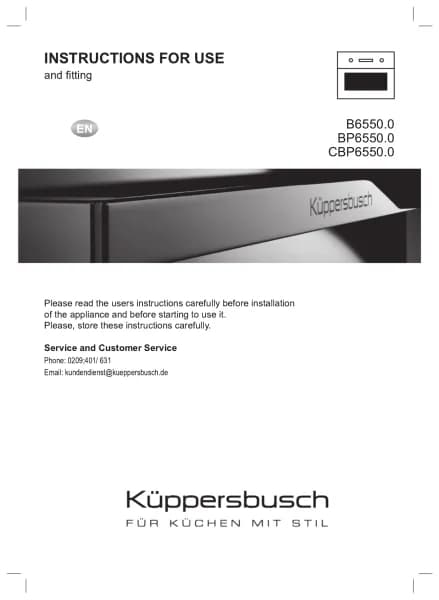 Kuppersbusch BP6550.0S3