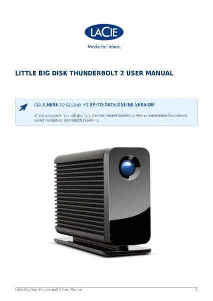 LaCie Little Big Disk Thunderbolt 2