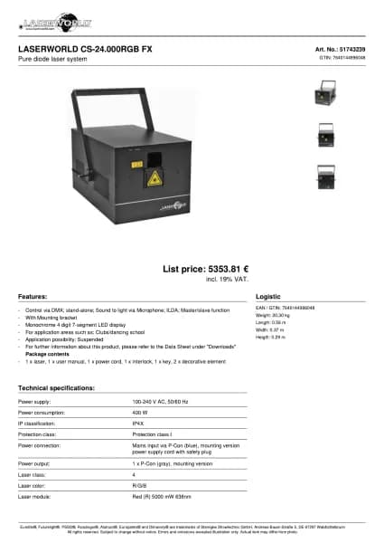 Laserworld CS-24.000RGB FX