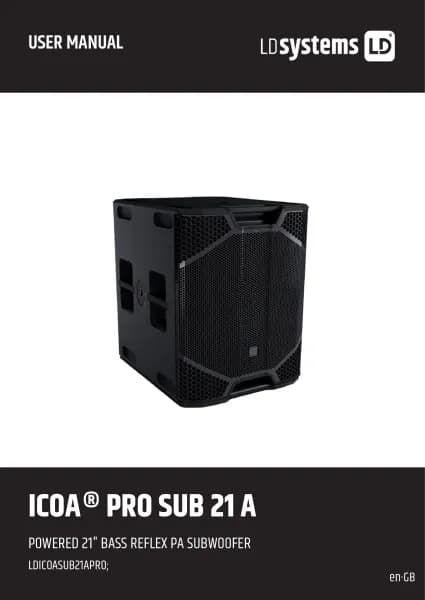 LD Systems ICOA PRO SUB 21 A