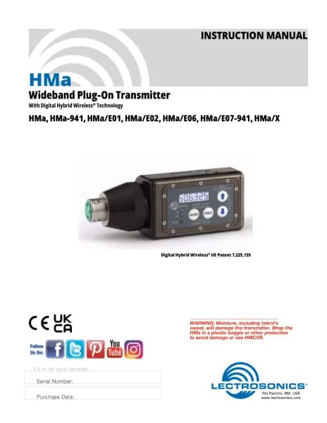 Lectrosonics HMa/R400a
