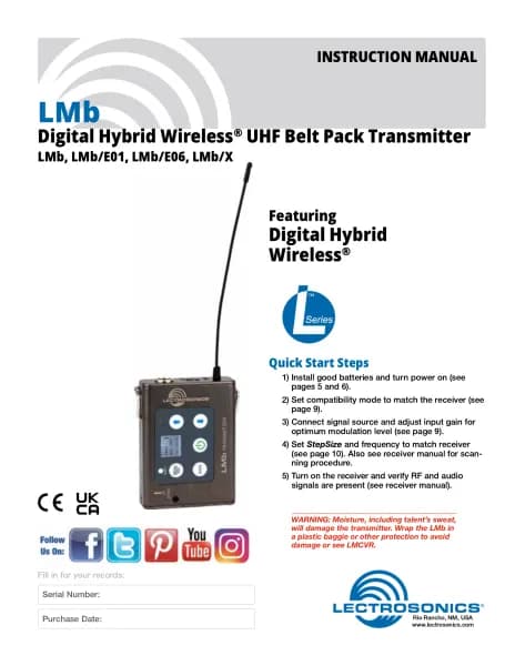 Lectrosonics LMb/E06