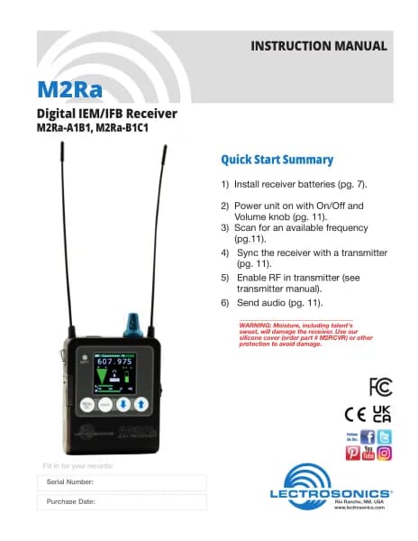 Lectrosonics M2Ra-B1C1
