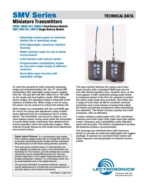 Lectrosonics SMQV/X