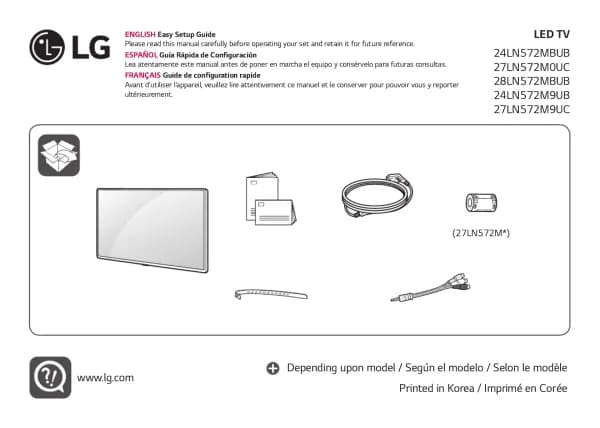 LG 24LN572M9UB