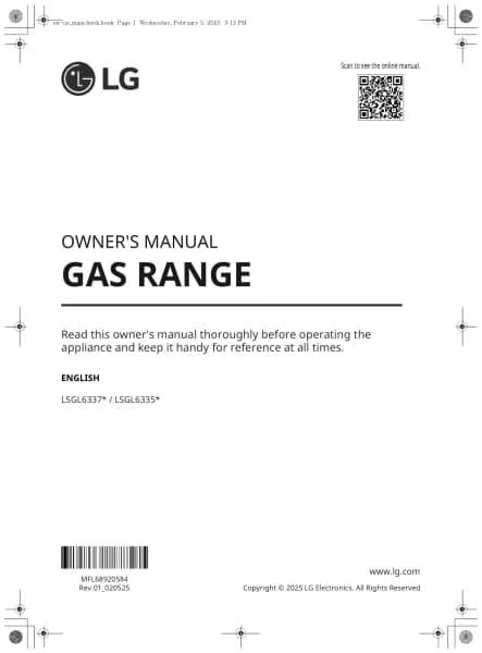 LG LSGL6335X