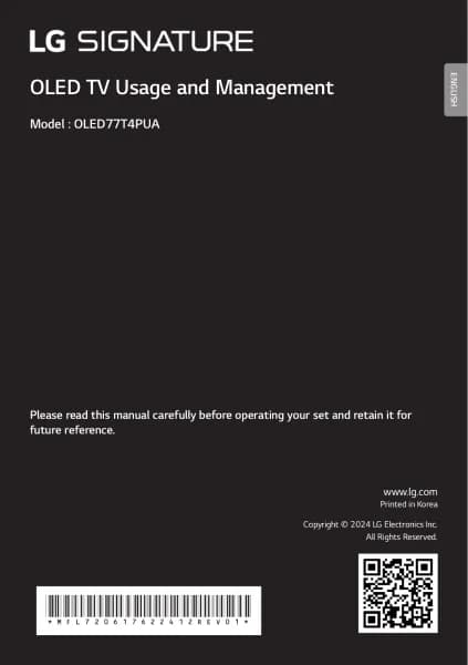 LG OLED77T4PUA