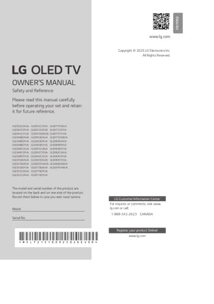 LG OLED83G5WUA