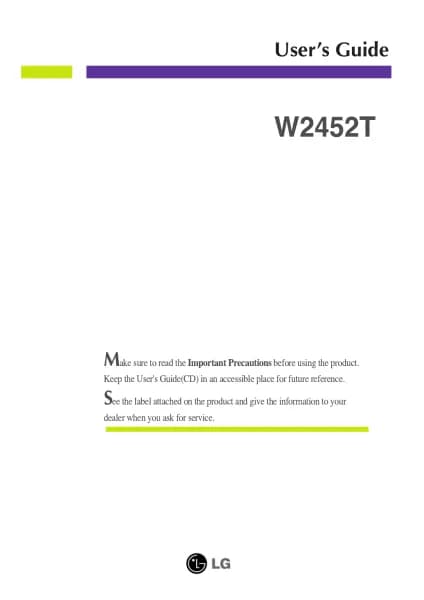 LG W2452T