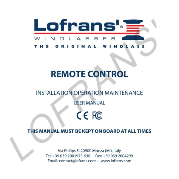 Lofrans Remote Control
