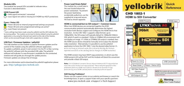 Lynx Technik Yellowbrik CHD 1802-1