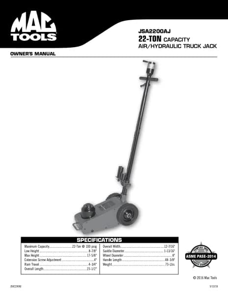 Mac Tools JSA2200AJ