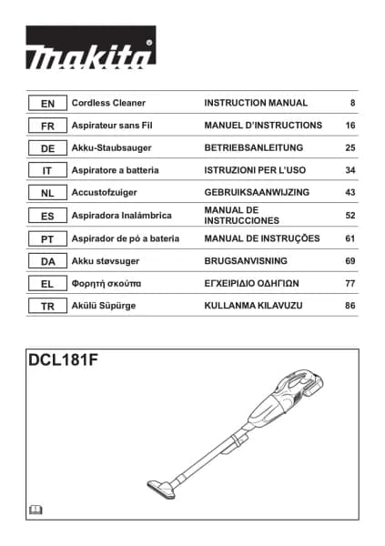 Makita DCL181FZ