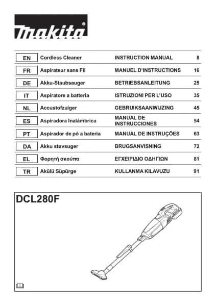 Makita DCL280F